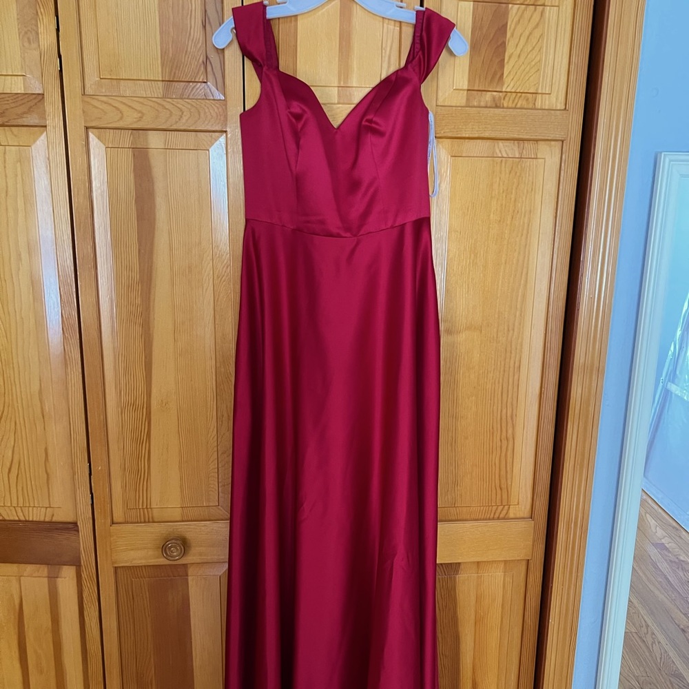 David’s Bridal Off the Shoulder Bridesmaids Dress